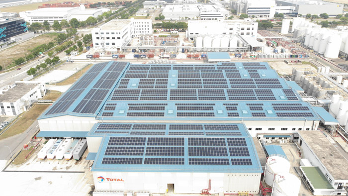 Total solarises its lube oil blending plant at Singapore's Lube Park