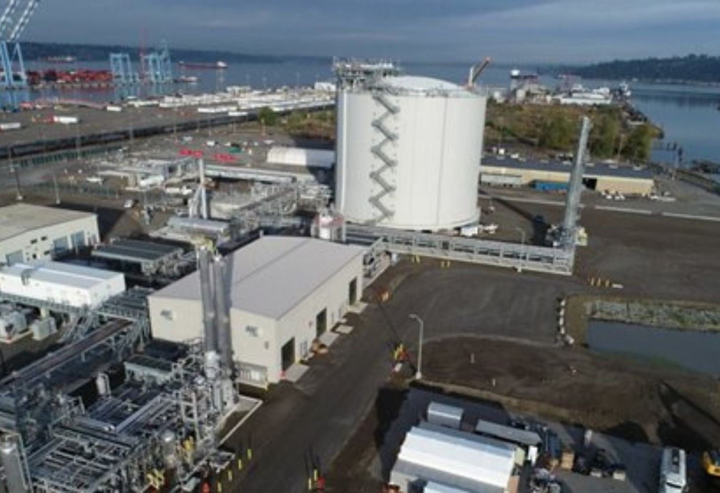 McDermott LNG Tank aerial