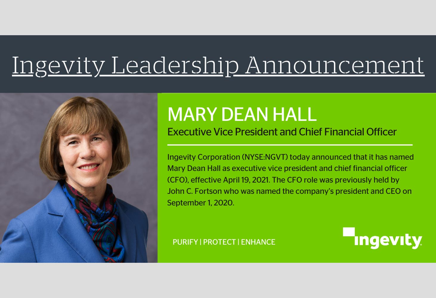 Quaker Houghton CFO Mary Dean Hall to join Ingevity - F&L Asia