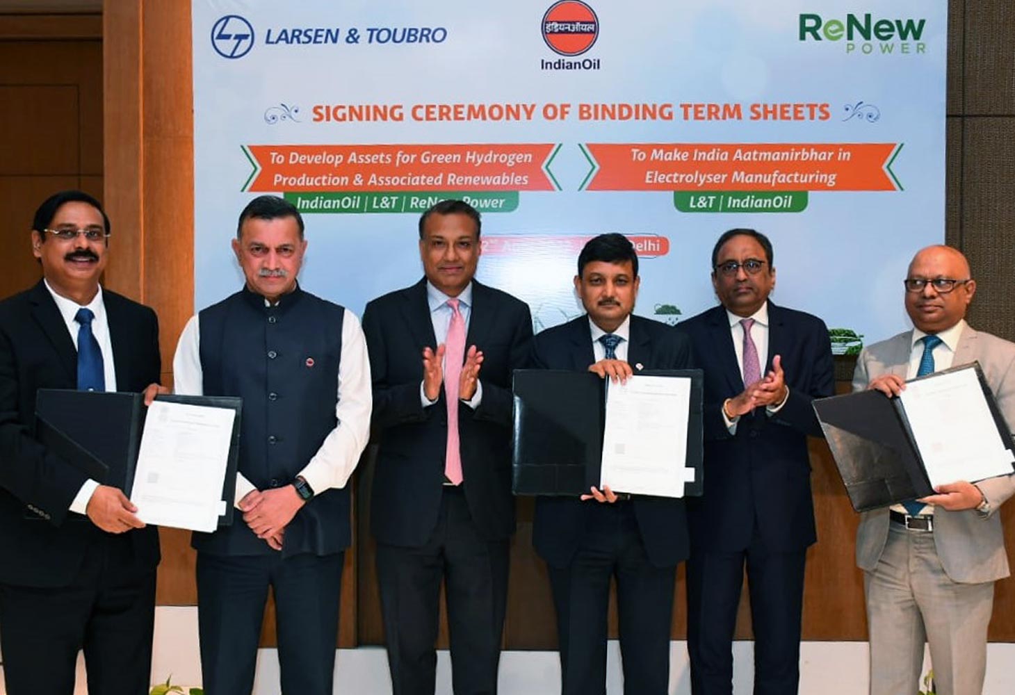 IndianOil, L&T and ReNew Power to develop green hydrogen in India