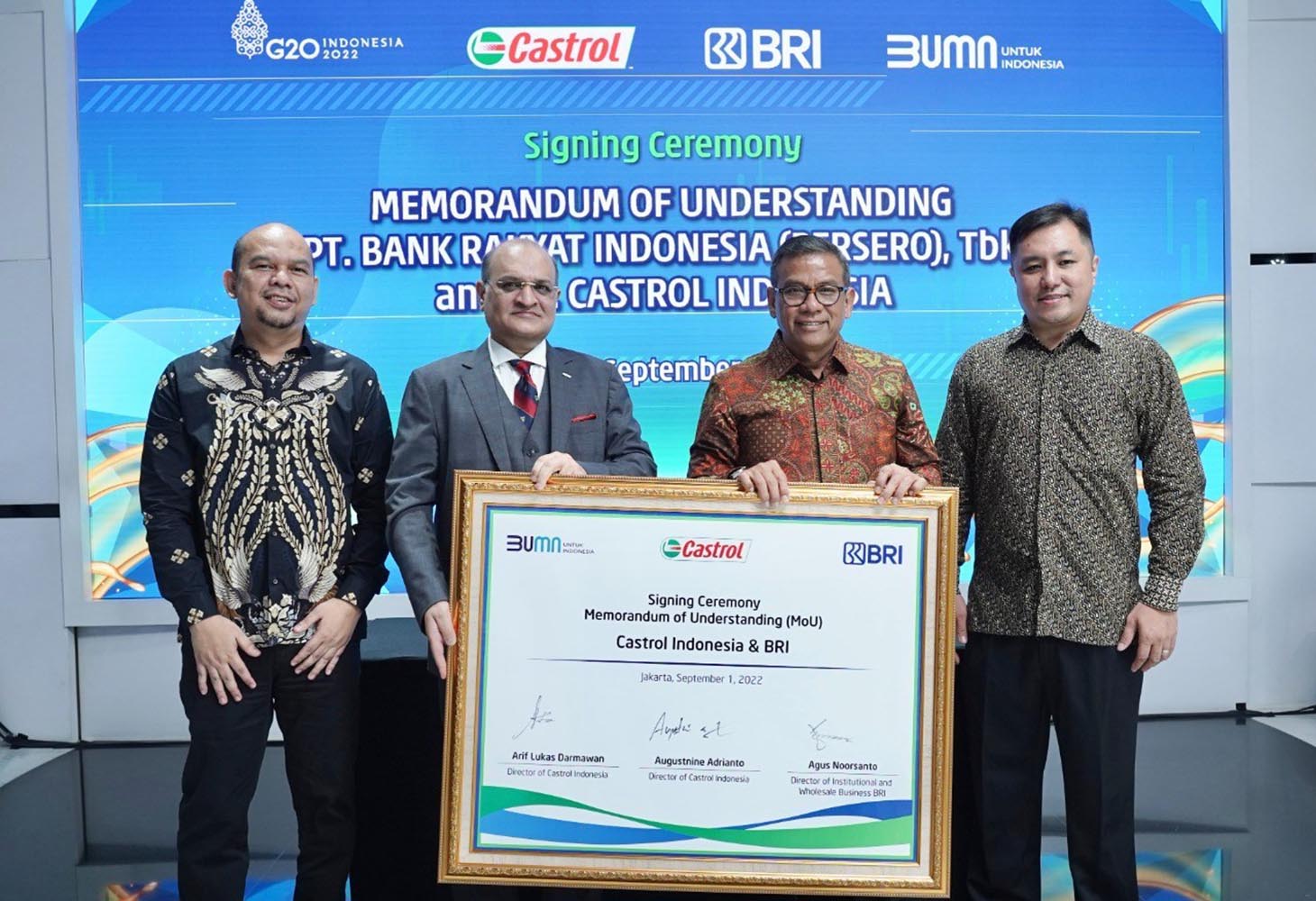 Castrol signs pact with BRI to help Indonesian distributors