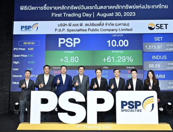 PSP Specialties debuts on Thailand's Stock Exchange