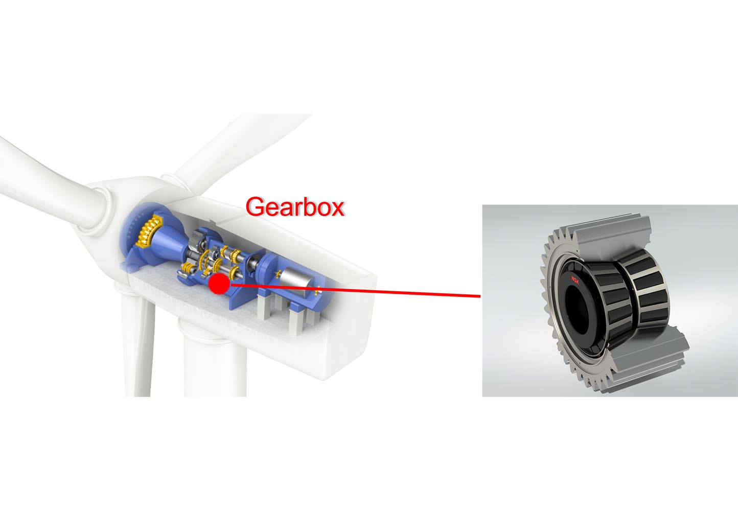 NSK boosts wind turbine efficiency with advanced tapered roller bearings