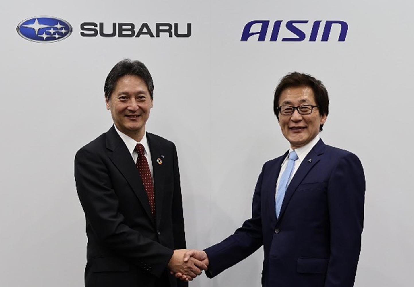 SUBARU and AISIN join forces to develop eAxles for future electric vehicles