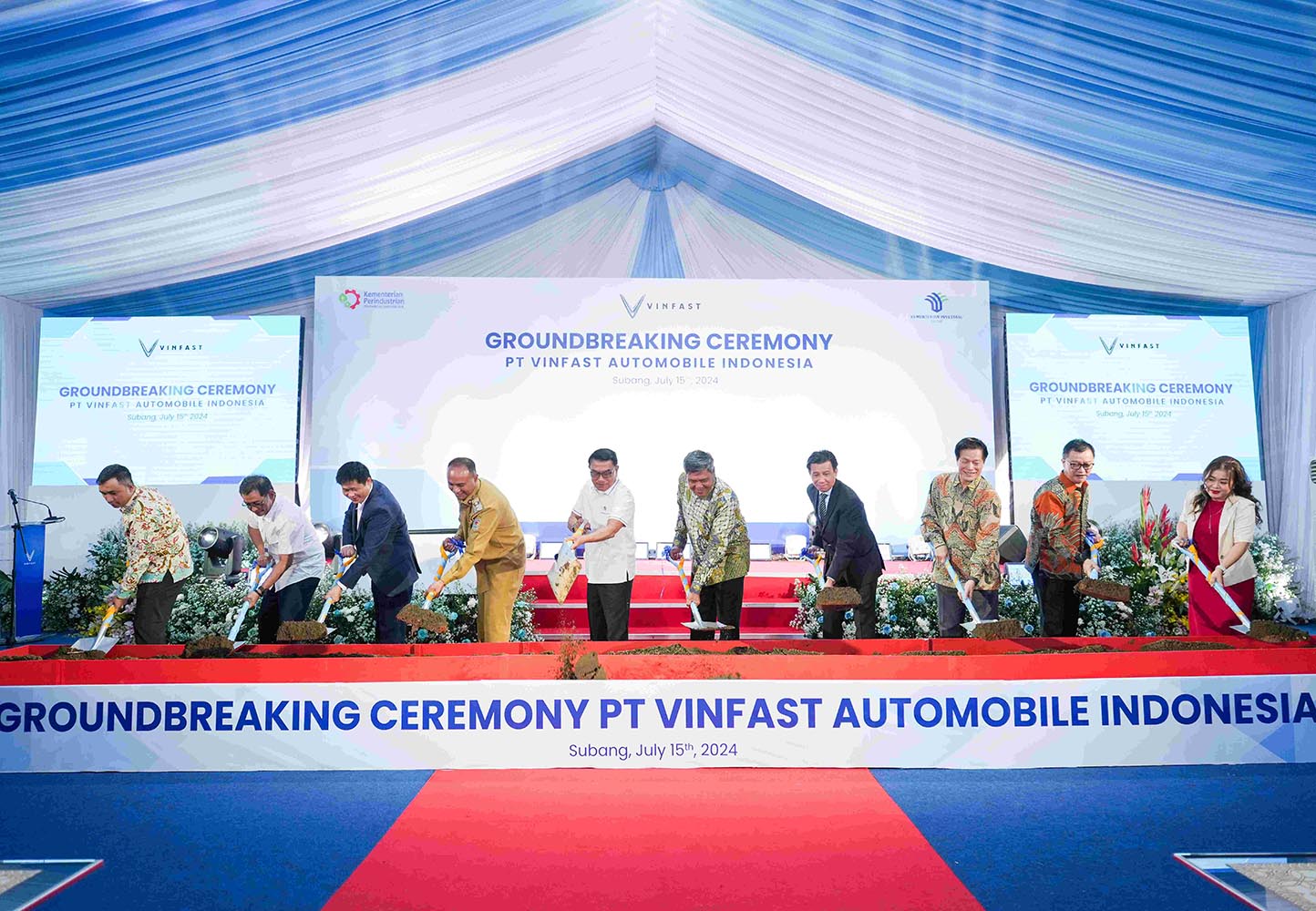 VinFast begins EV assembly plant in Indonesia