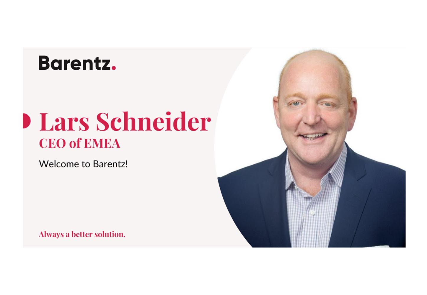 Barentz appoints Lars Schneider as new EMEA CEO