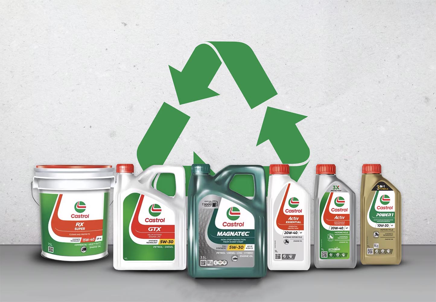 Castrol introduces HDPE bottles with 50% recycled plastic to boost sustainability