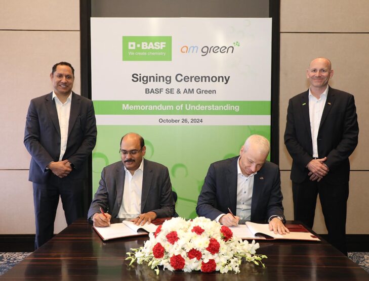 BASF and AM Green sign mou for green ammonia and low-carbon chemicals in India