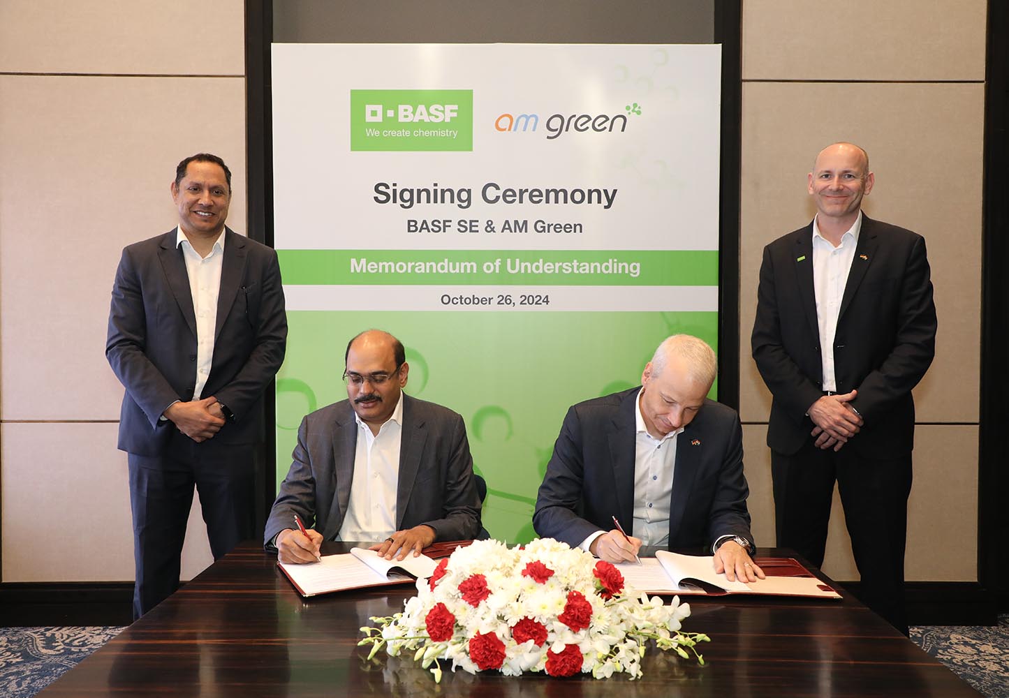 BASF and AM Green sign mou for green ammonia and low-carbon chemicals in India