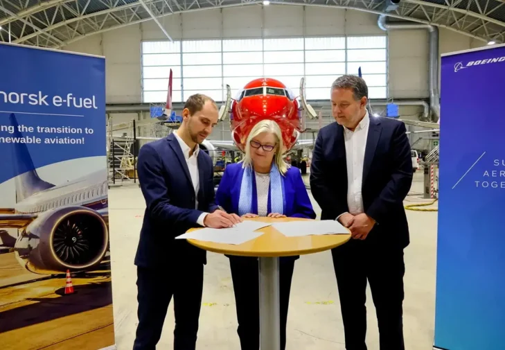 Boeing partners with Norsk e-Fuel for sustainable aviation fuel